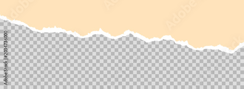 Foto Yellow torn paper element background