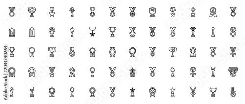 Fotografija Award icon set
