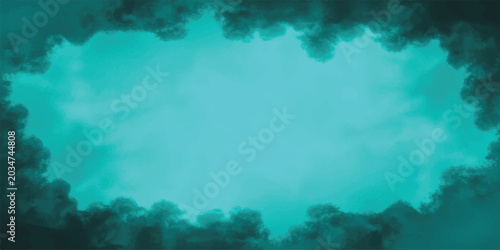 Tableau sur toile Blue sky with clouds and bright weather background
