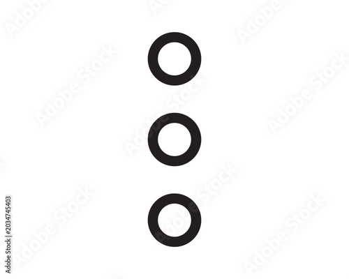 Tableau sur toile Vertical ellipsis icon