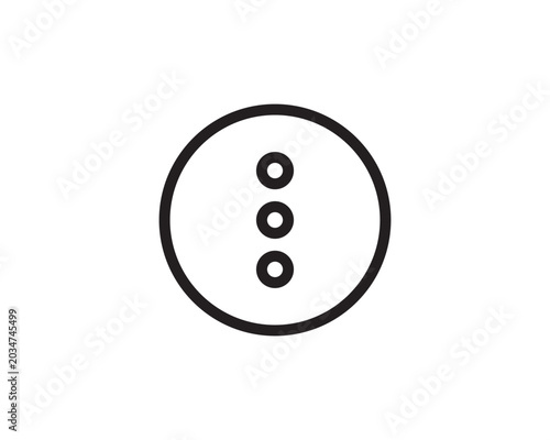 Tableau sur toile Vertical ellipsis icon