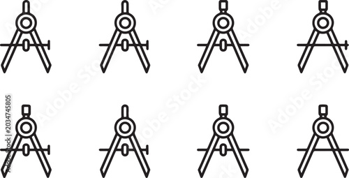 Photos Set of eight simple family tree diagrams with parents and children icons isolate