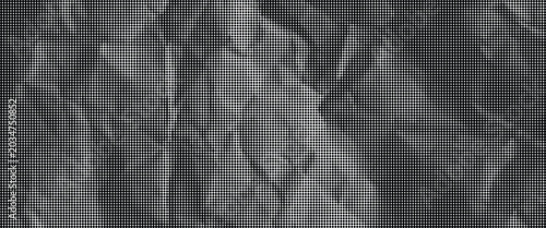 Fotografía Crinkled gray paper sheet on a neutral surface with no distractions