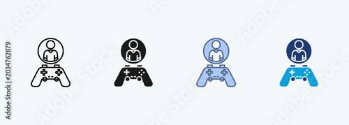Tableau sur toile Player multiple style icon collection