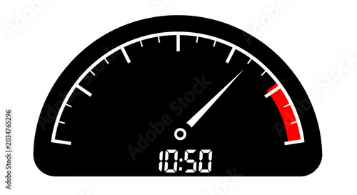 Digital Speedometer Gauge Display.