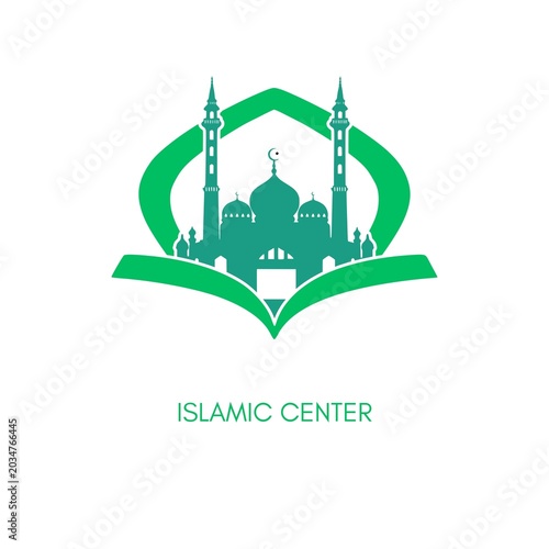 Konstfotografi Green Islamic Center Mosque Logo