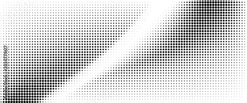 Bilde på lerret grunge Halftone white and black dots pattern and black gradient grunge texture background