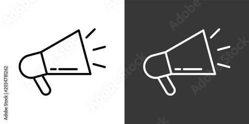 Promotion Black And White Icon Set Collection Pack Vector Illustration