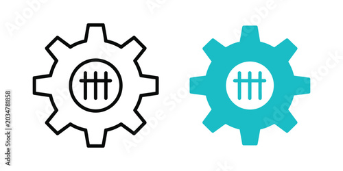 Tableau sur toile Mass Customization icon illustration with Simple design Elements for Personalized Products, User Preference Settings and Flexible Manufacturing concept