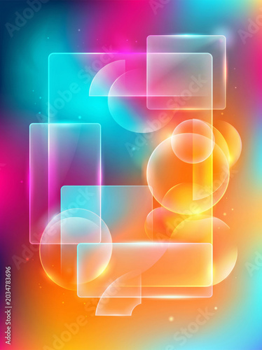 Abstract geometric gradient background