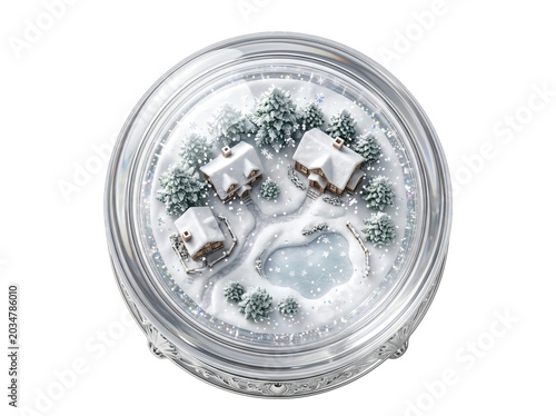 Intricate floral wreath design on transparent background elegant monochrome illustration