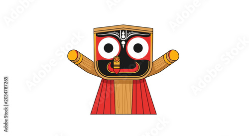 Tablou pe pânză Jagannath Deity Icon, Odisha Culture, Religious Symbol, India