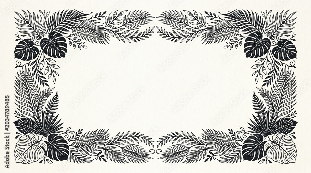 Obraz premium frame of leaves
