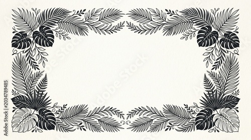frame of leaves