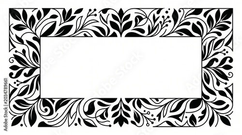 black and white frame