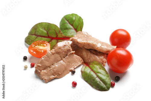 Pieces of tasty cod liver, ...