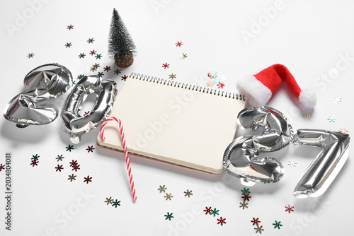 Blank notebook with Christm...