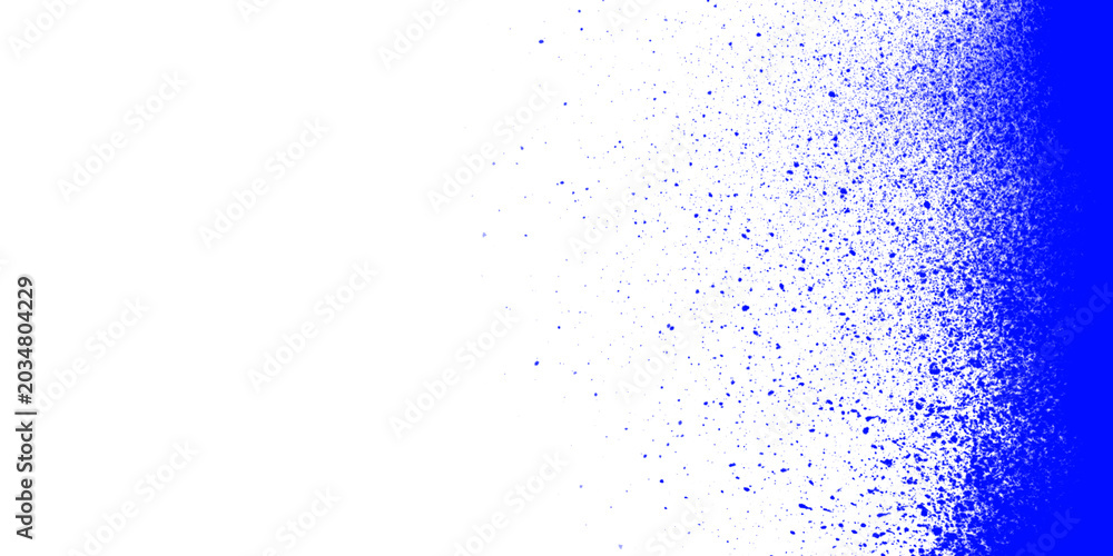 Obraz premium Blue spray paint texture isolated on transparent background