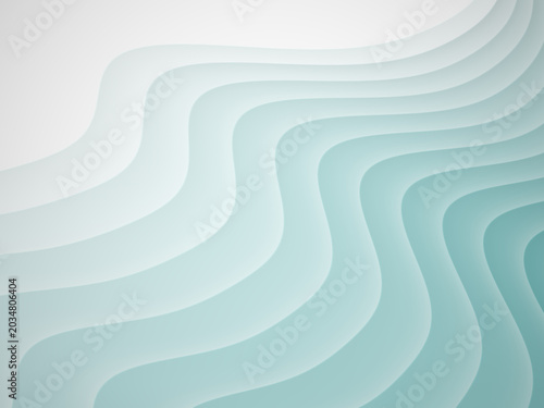 Smooth waves design abstract blue wave flow background