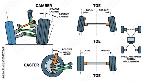 Φωτογραφία Automotive Wheel Alignment Angles Explained