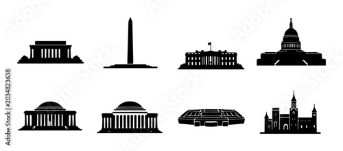Tableau sur toile Washington D