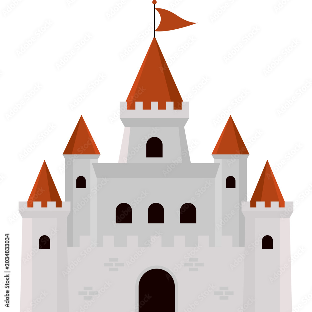 Fototapeta premium Medieval Castle Vector