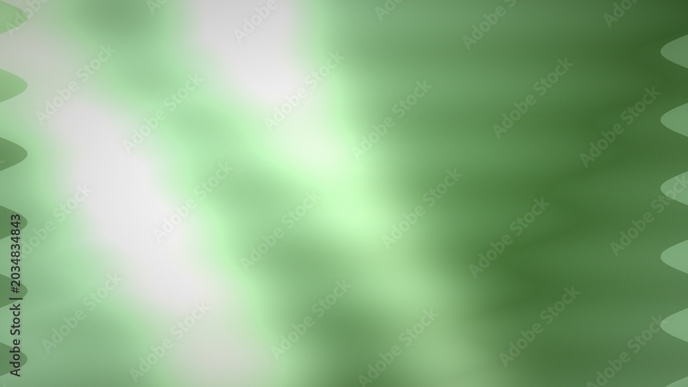 Fototapeta premium Abstract green wave pattern with smooth gradient texture, digital graphic background, modern design, close-up view, artistic concept for creative projects