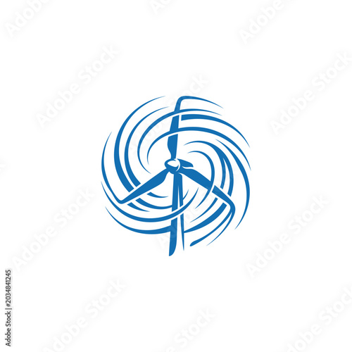Wind Turbine Aerodynamic Vortex Flow Vector