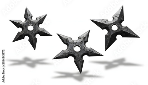 Shuriken Japanese throwing stars.
