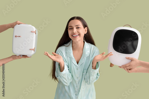 Beautiful young happy woman...