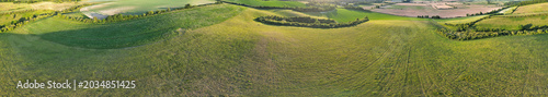 Photos High Angle View of British Countryside and Landscape of Bedfordshire England UK