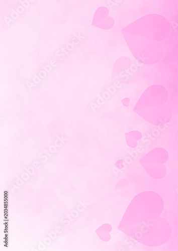 Pastel purple gradient texture backdrop with delicate hearts for Valentine's Day and wedding design