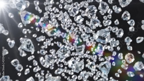 Diamonds Exploding and Scattering in Slow Motion