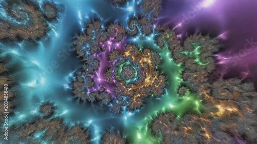 Abstract Fractal Zoom Animation