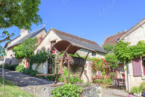 Tableau sur toile Medieval charm of Crissay-sur-Manse (France)
