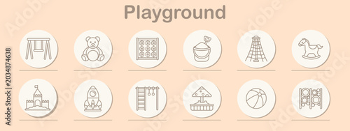 Konstfotografi Playground set icon