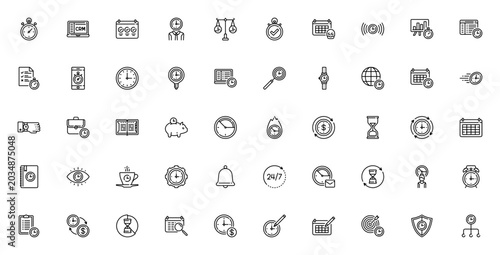 Fotografía Time management icon set