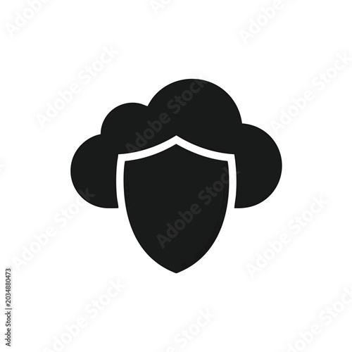 Cloud Storage Security Icon, Internet, Protection, Safety, Technology