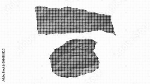 Photos A piece of rock lies on the ground with another fragment nearby outdoors
