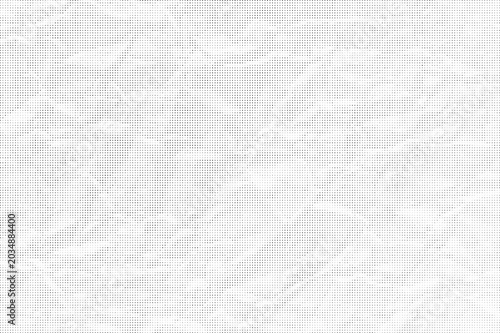 Foto The crumpled texture of a white surface is shown up close.