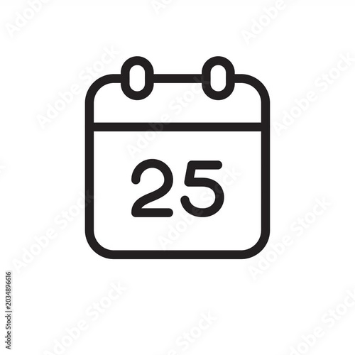 Animated calendar icon for business or office