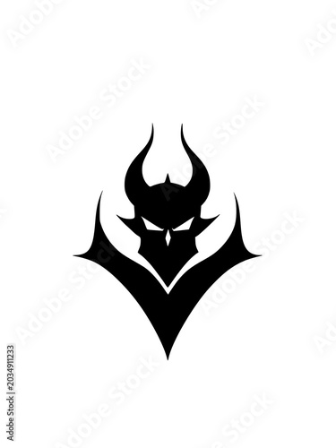 skull logo illustration design template