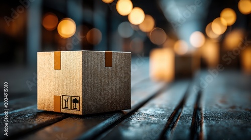 Smart Logistics Tracking the Cargo Box from Shipping to Doorstep