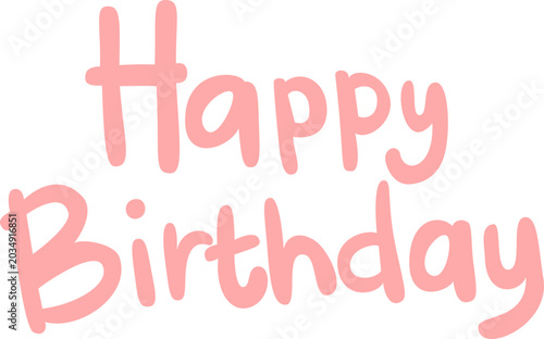 LETTERING HAPPY BIRTHDAY