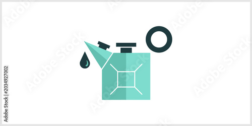 Gas Can With Dripping Fuel Icon