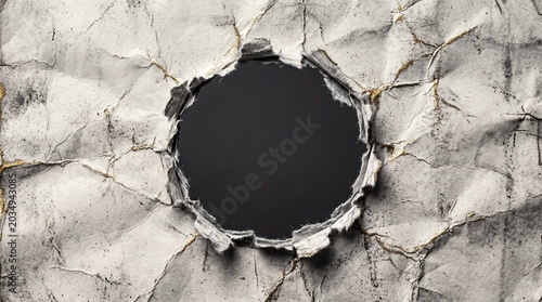 Ripped Paper Hole Texture Abstract Damaged Background