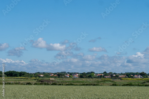View of the village of Sainte Hilaire in Vendee, France