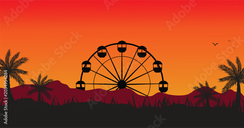 Coachella vibrant music festival vector