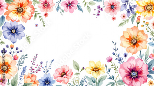 Soft Floral Illustration Filled with Warm Watercolor Energy