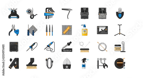 Photos Collection of Tools and Equipment Icons for Repair and Maintenance Services